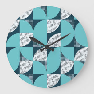 Kreatives geometrisches Muster Große Wanduhr