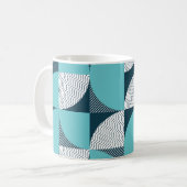 Kreatives geometrisches Muster Kaffeetasse (Vorderseite Links)