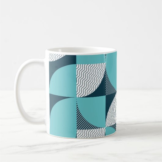 Kreatives geometrisches Muster Kaffeetasse (Links)