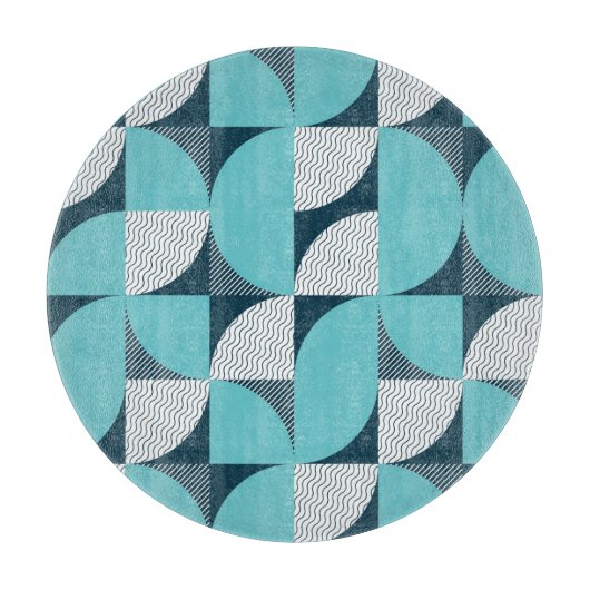 Kreatives geometrisches Muster Schneidebrett (Vorderseite)