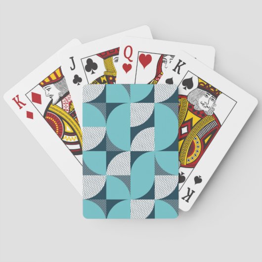 Kreatives geometrisches Muster Spielkarten (Rückseite)