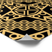 Kreatives geometrisches nahtloses Muster. Dreieck, Poster (Ecke)