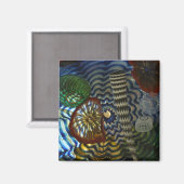 Kreatives Glasbläschen Magnet (Vorderseite/Rückseite)