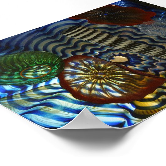 Kreatives Glasbläschen Poster (Ecke)