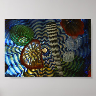 Kreatives Glasbläschen Poster