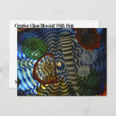 Kreatives Glasbläschen Postkarte (Vorne/Hinten)