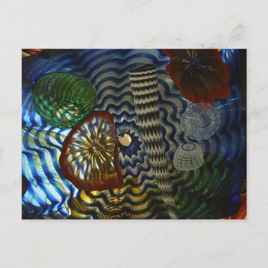 Kreatives Glasbläschen Postkarte (Vorderseite)