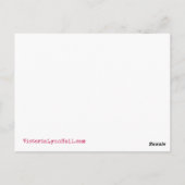 Kreatives Glück Postkarte (Rückseite)