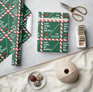 Kreatives Hockey Holiday Geschenkpapier