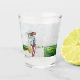 Kreatives illustriertes Barzubehör für Partys und Schnapsglas
