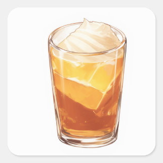 Kreatives Inspiriertes Design Quadratischer Aufkleber