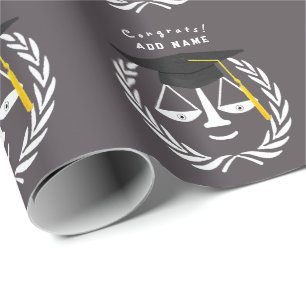 Kreatives Jurastudium-Abschlussgeschenk Geschenkpapier