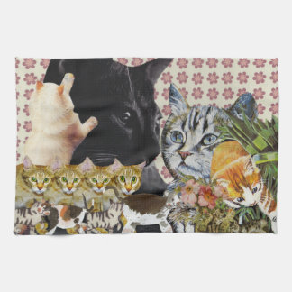 Kreatives Katzen-Geschirrtuch Handtuch
