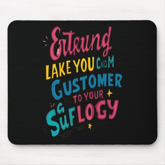 Kreatives Kunstdesign-Aufkleber Mousepad (Vorne)
