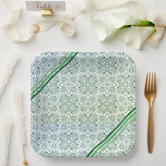 kreatives Kunstdesign Pappteller (Hochzeit)