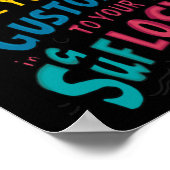 Kreatives Kunstdesign-Sticker Poster (Ecke)