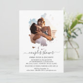 *~* Kreatives Künstlerisches Foto - SHOWER AR18 Einladung (Stehend Vorderseite)