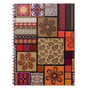 Kreatives Mega-Set nahtloser Muster, inspiriert du Notizblock