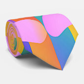 Kreatives Mehrfarbiges Design Krawatte (Gerollt)