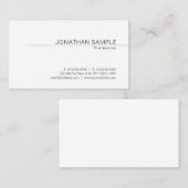 Kreatives Minimalistisches modernes Design Sauber Visitenkarte (Vorne/Hinten)