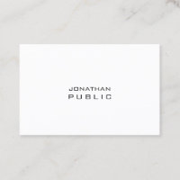 Kreatives Minimalistisches modernes schlichtes