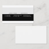 Kreatives modernes berufliches schwarzes graues visitenkarte (Vorne/Hinten)