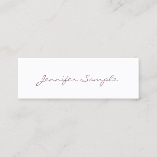 Kreatives modernes Design Einfaches Schlichtes Ber Mini Visitenkarte (Vorderseite)