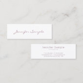 Kreatives modernes Design Einfaches Schlichtes Ber Mini Visitenkarte (Vorne/Hinten)