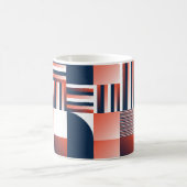 Kreatives, modernes geometrisches Muster Kaffeetasse (Mittel)