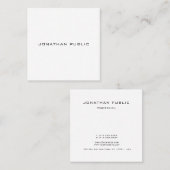 Kreatives, modernes Grafikdesign Beruflich trendy Quadratische Visitenkarte (Vorne/Hinten)