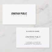 Kreatives modernes Minimalistisches berufliches Visitenkarte (Vorne/Hinten)