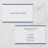 Kreatives modernes Minimalistisches berufliches Visitenkarte (Vorne/Hinten)