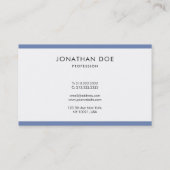 Kreatives modernes Minimalistisches berufliches Visitenkarte (Rückseite)