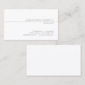 Kreatives modernes Minimalistisches Design Berufli Visitenkarte (Vorne/Hinten)