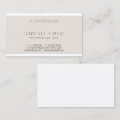 Kreatives modernes Minimalistisches Design Schlich Visitenkarte (Vorne/Hinten)