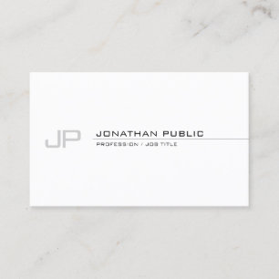 Kreatives Monogramm Modern Professionell Einfach S Visitenkarte
