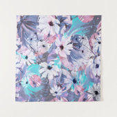 Kreatives, nahtloses Aquarellmuster von Pflanze, E Wandteppich (Vorderseite (Horizontal))