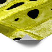 Kreatives, nahtloses Muster mit tropischen Blätter Poster (Ecke)