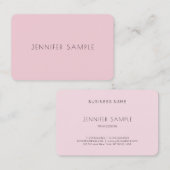 Kreatives niedliches Entwurfs-Rosa berufliches Visitenkarte (Vorne/Hinten)