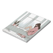 KREATIVES NOOTBOOK NIEDLICHES MÄDCHEN NOTIZBLOCK (Rotiert)