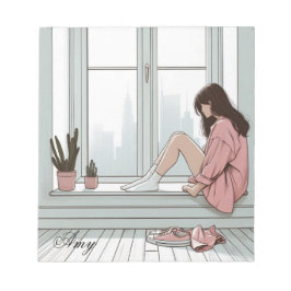 KREATIVES NOOTBOOK NIEDLICHES MÄDCHEN NOTIZBLOCK