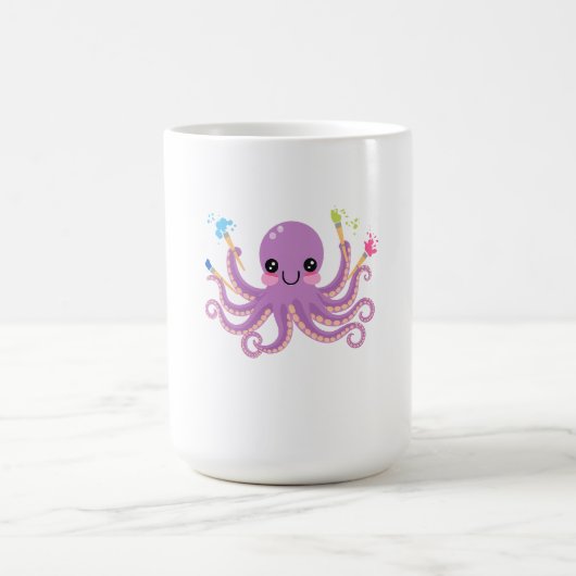 Kreatives Octopus-Studio Kaffeetasse (Mittel)