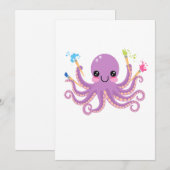 Kreatives Oktopus-Studio Dankeskarte (Vorne/Hinten)