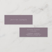 Kreatives sauberes Design Moderner Luxus Beruflich Mini Visitenkarte (Vorne/Hinten)