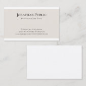 Kreatives sauberes Design Modernes, Schlichtes Tre Visitenkarte (Vorne/Hinten)