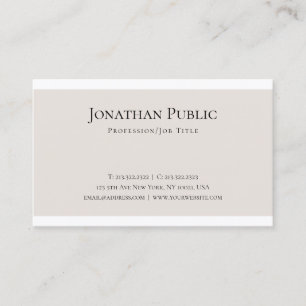 Kreatives sauberes Design Modernes, Schlichtes Tre Visitenkarte