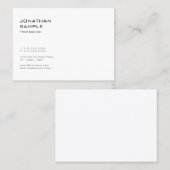 Kreatives sauberes Design Modernes, trendig Cooles Visitenkarte (Vorne/Hinten)