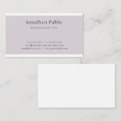 Kreatives sauberes Grafikdesign Trendy Schlicht mo Visitenkarte (Vorne/Hinten)