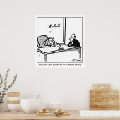 Kreatives Schreiben über Steuererklärungen Poster (Küche)