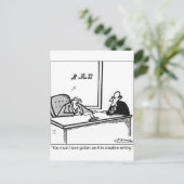 Kreatives Schreiben zur Steuererklärung Postkarte (Stehend Vorderseite)